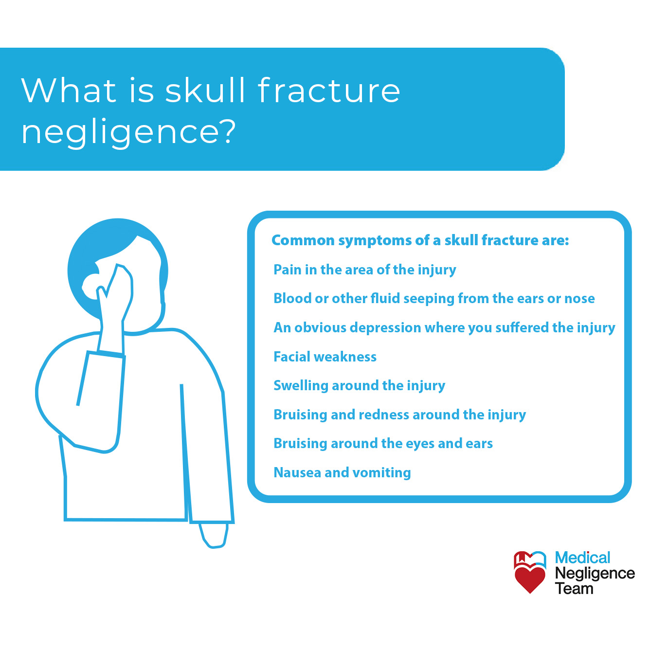Common symptoms of a skull fracture